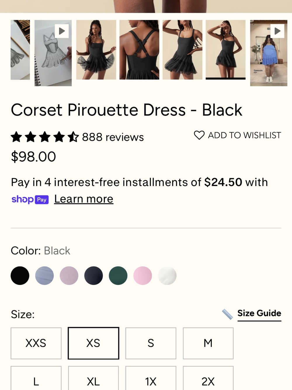 POPFLEX Black Corset Pirouette Dress - Picture 7 of 7